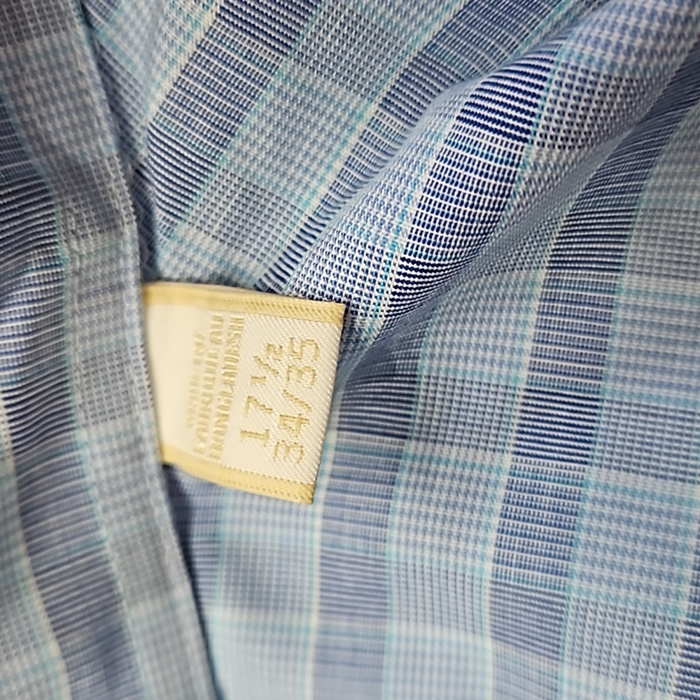 Excellent condition Michael Kors shirt blue size 17.5 - Picture 5 of 5